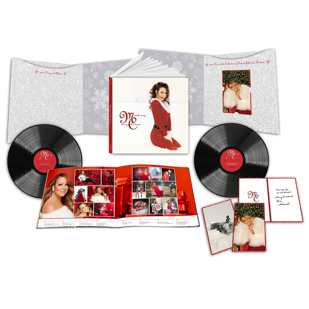MariahCarey MerryChristmas Deluxe Vinyl 2LP Set