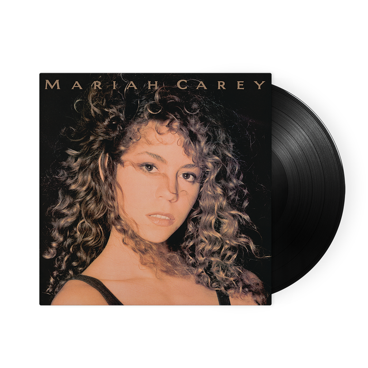 Vinyl record with Mariah Carey's portrait on the cover